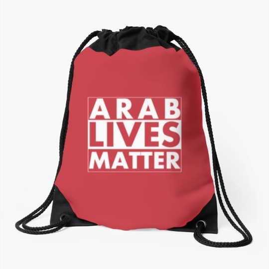 Discover Arab Lives Matter Drawstring Bags