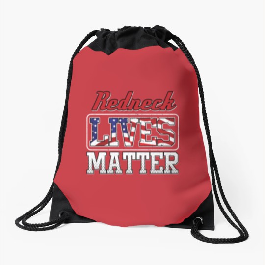 Discover Redneck Lives Matter Drawstring Bags