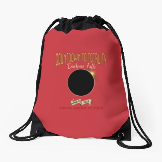 Discover Total Solar Eclipse Drawstring Bags April 8th 2024, Rock Concert Tour Drawstring Bags with Path of Totality Cities
