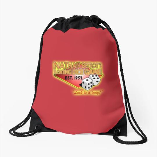 Discover Nathan Detroit's Dice Game - Guys And Dolls - Drawstring Bags