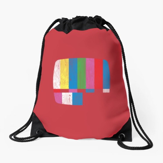 Discover Test Pattern Drawstring Bags