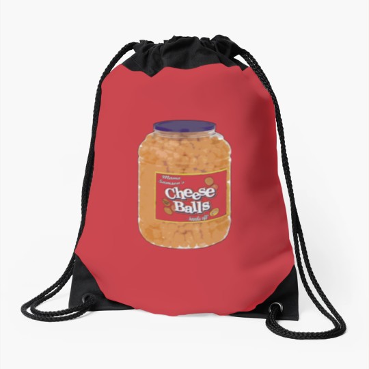 Discover Cheese Balls fan art parody Drawstring Bags Drawstring Bags