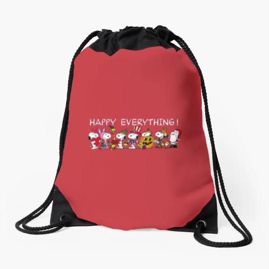 Discover Happy Everything Snoopy Halloween 2023 Drawstring Bags, Cute Cartoon Halloween Drawstring Bags