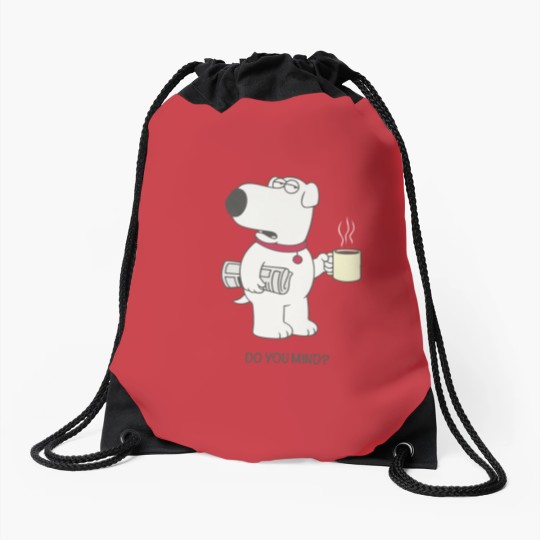 Discover Brian Griffin Happy Drawstring Bags | Family Guy