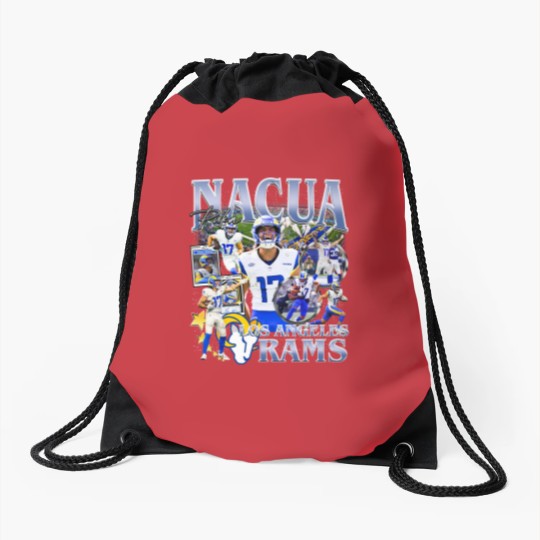 Discover Vintage 90s Graphic Style Puka Nacua Drawstring Bags Football Drawstring Bags