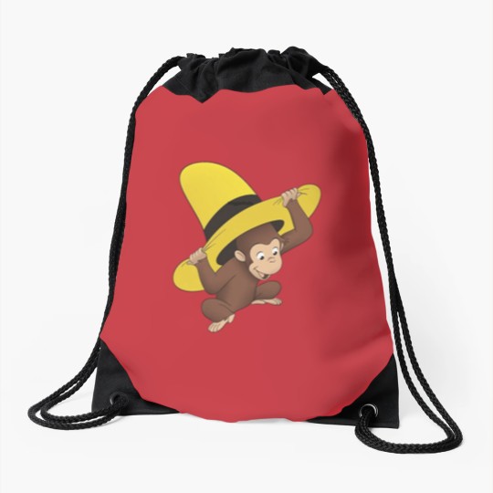Discover curious george (2) Drawstring Bags