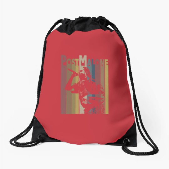 Discover Post Malone Rap Twelve Carat Tour Drawstring Bags, Post Malone Drawstring Bags, Post Malone Merch