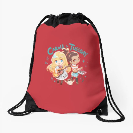 Discover Carole and Tuesday Drawstring Bags