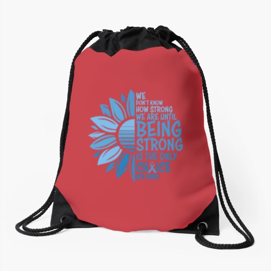 Discover Colon Cancer Awareness Drawstring Bags, Cancer Ribbon Graphic Tees