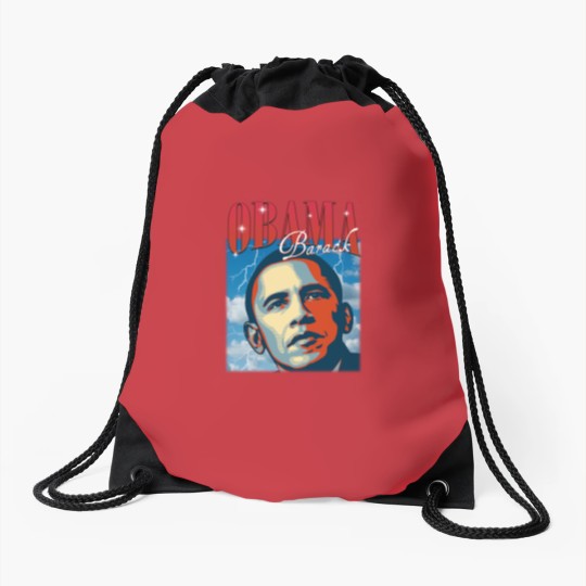 Discover RETRO BARACK OBAMA Drawstring Bags | Vintage Obama Drawstring Bags Retro 90s