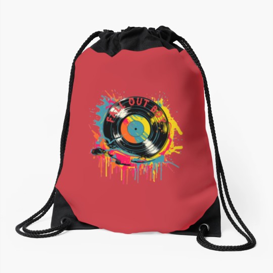 Discover Fall Out Splash Colorful Drawstring Bags