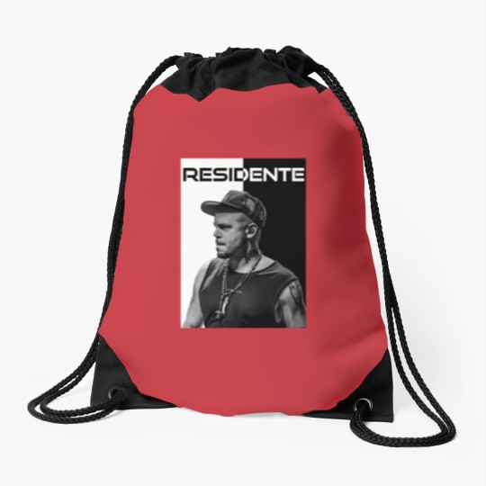 Discover Residente Calle 13 Rene Dog Spiced Drawstring Bags