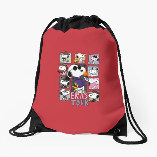 Discover The Snoopy Era Tour Drawstring Bags Snoopy Drawstring Bags