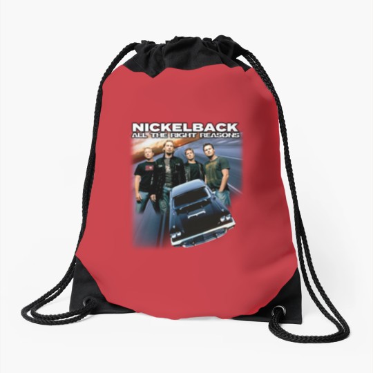 Discover Nickelback Music Drawstring Bags, Vintage Get Rollin' Tour 2023 Tickets Album Drawstring Bags