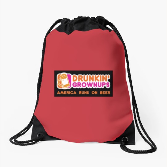 Discover Drunkin Grownups America Version Drawstring Bags