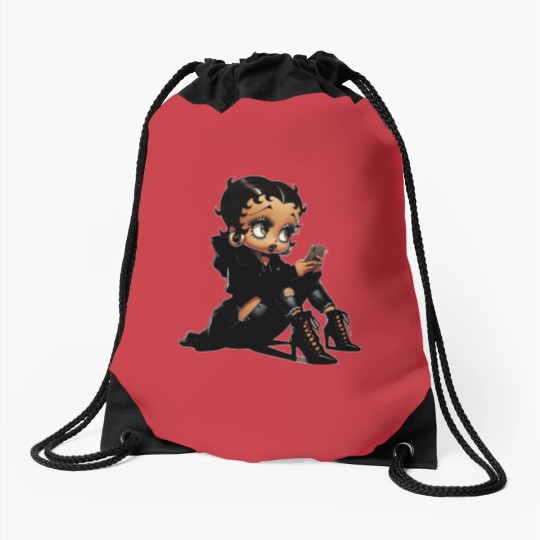 Discover Betty Boop Drawstring Bags betty boop Drawstring Bags