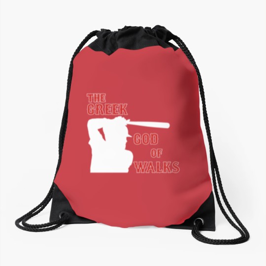 Discover Kevin Youkilis - The Greek God of Walks Drawstring Bags