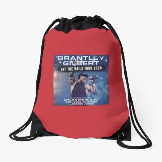 Discover Brantley Gilbert Off The Rails Tour 2024 Drawstring Bags -