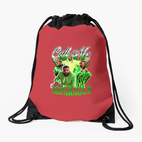 Discover Call Me Asparagus Drawstring Bags With DJ Khaled Graphic