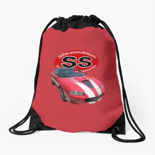 Discover camaro 2002 35th anniversary Drawstring Bags