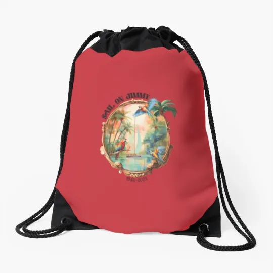 Discover Jimmy Buffett Sail On Drawstring Bags