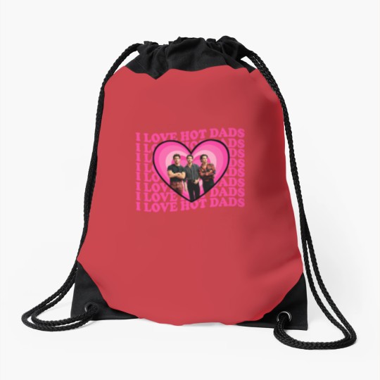 Discover I Love Hot Dads Jonas Brothers  Drawstring Bags, Jonas Brothers Drawstring Bags