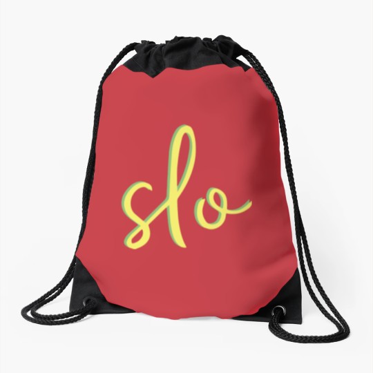 Discover San Luis Obispo SLO Drawstring Bags