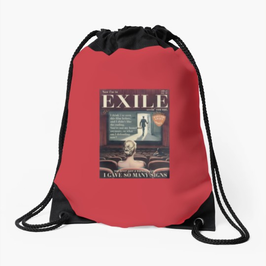 Discover Exile lyric organic cotton Drawstring Bags | TS vintage magazine