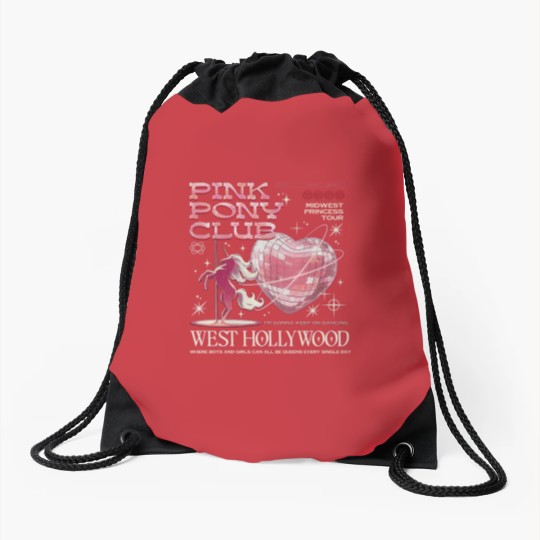 Discover Chappell Roan Pink Pony Club Drawstring Bags - Midwest Princess Style
