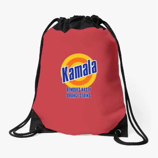 Discover Kamala "Removes Nasty Orange Stains" DTG 190gsm Men's Drawstring Bags