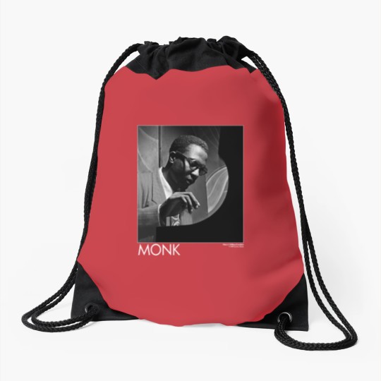 Discover Vintage 90s Thelonious Monk Jazz Musician Artwork 1990s Fashion Drawstring Bags