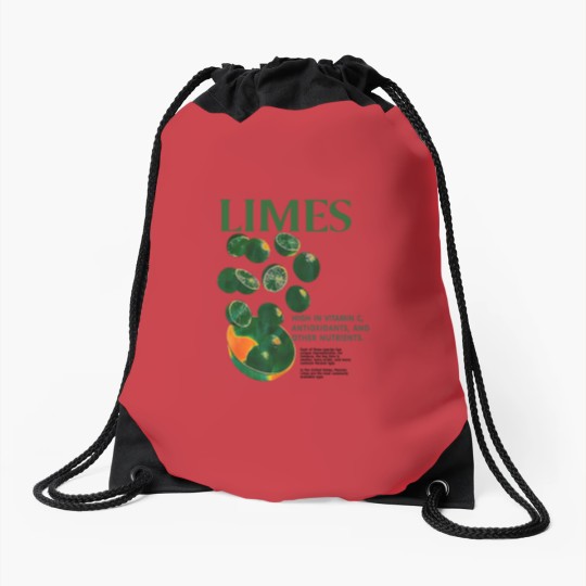 Discover Lime Graphic Drawstring Bags