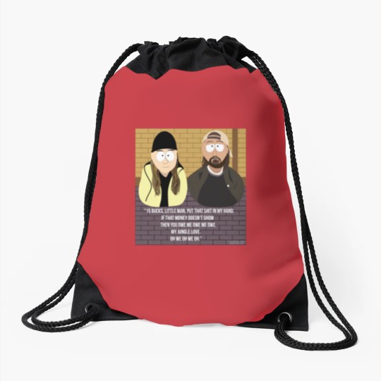 Discover Jay and Silent Bob SouthPark Cartoon Mash-Up Drawstring Bags