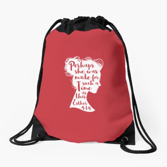 Discover Perhaps She Was Made For Such A Time Drawstring Bags
