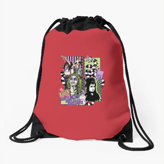 Discover Beetlejuice, Never trust the living Drawstring Bags, Beetlejuice 1988 Movie Drawstring Bags