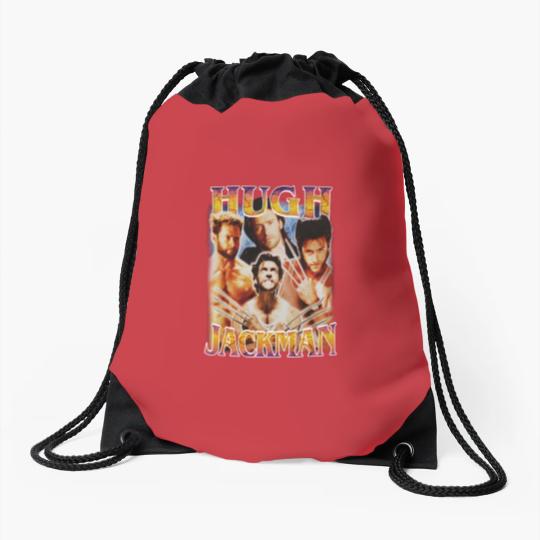 Discover Hugh Jackman Vintage Drawstring Bags