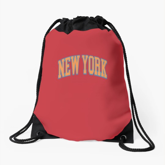 Discover Vintage New York Basketball Cropped Drawstring Bags Knicks Drawstring Bags