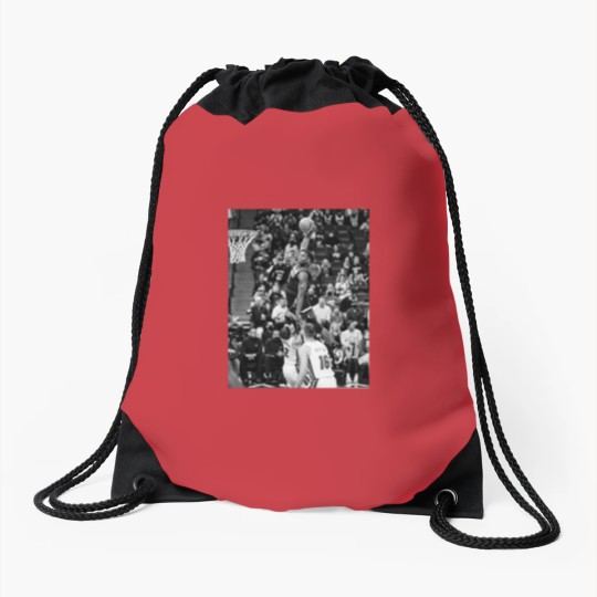 Discover Anthony Edwards - Dunk Of The Year - Black/White Classic Drawstring Bags