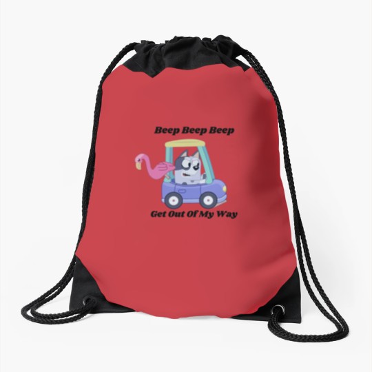 Discover Get Out Of My Way Muffin Drawstring Bags, Muffin BlueyDad Drawstring Bags