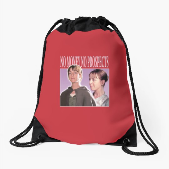 Discover No Money No Prospects Drawstring Bag - Pride and Prejudice