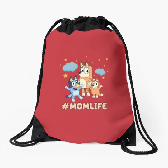 Discover Mom Life Drawstring Bags featuring BlueyDad & Family