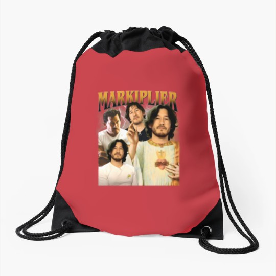 Discover Markiplier Vintage Drawstring Bags