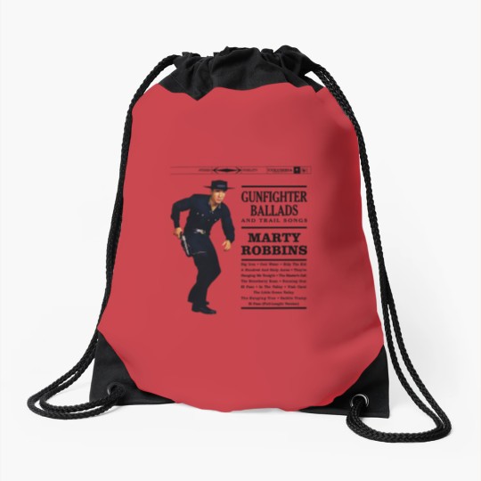 Discover Marty Robbins fighter BalladsBig Iron Drawstring Bags