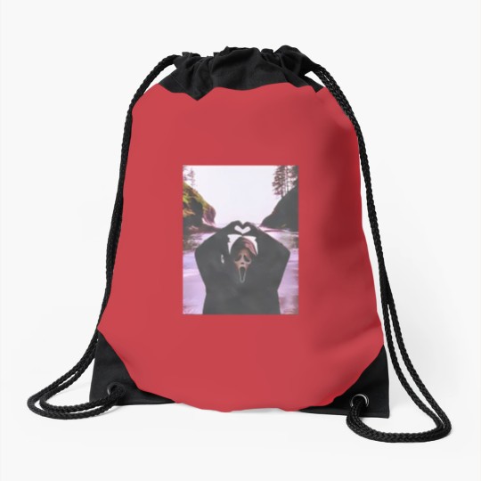 Discover Ghostface Scream Halloween Drawstring Bags