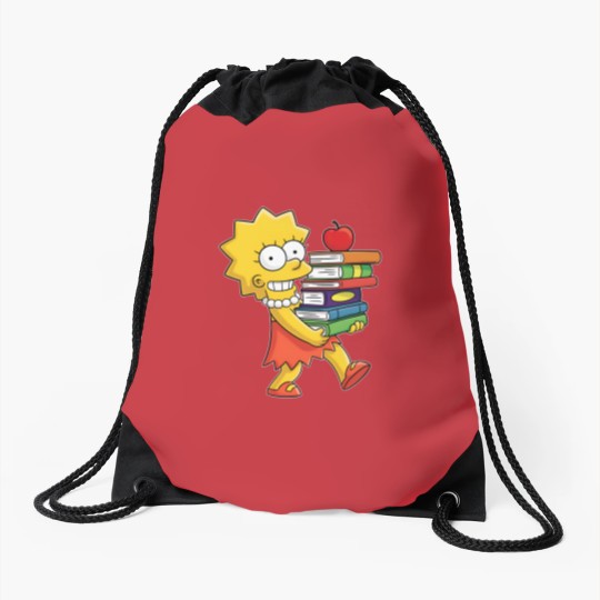 Discover The Simpsons Lisa Simpson Saxophone Drawstring Bags