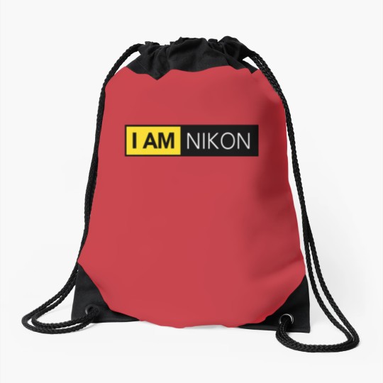Discover Nikon Camera I Am Nikon Drawstring Bags