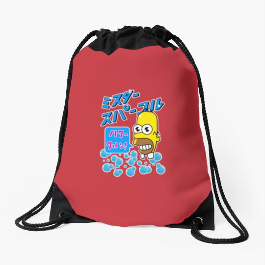 Discover Mr. Sparkle Japanese Homer Classic Drawstring Bags