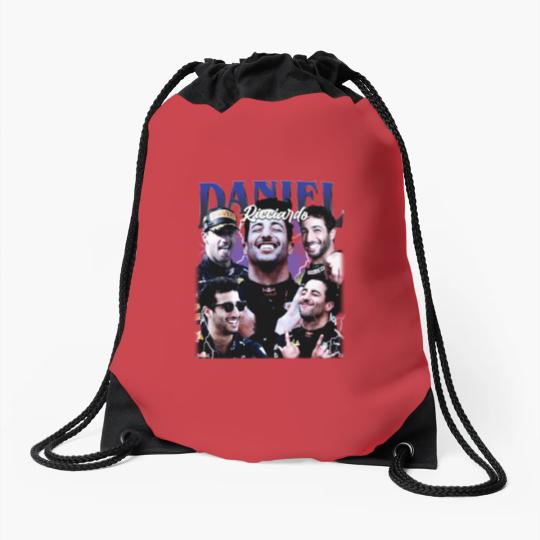 Discover Daniel Ricciardo Vintage Drawstring Bags, Gift For Woman and Man Unisex Drawstring Bags
