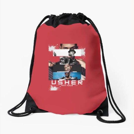Discover Usher 2024 Tour Drawstring Bags