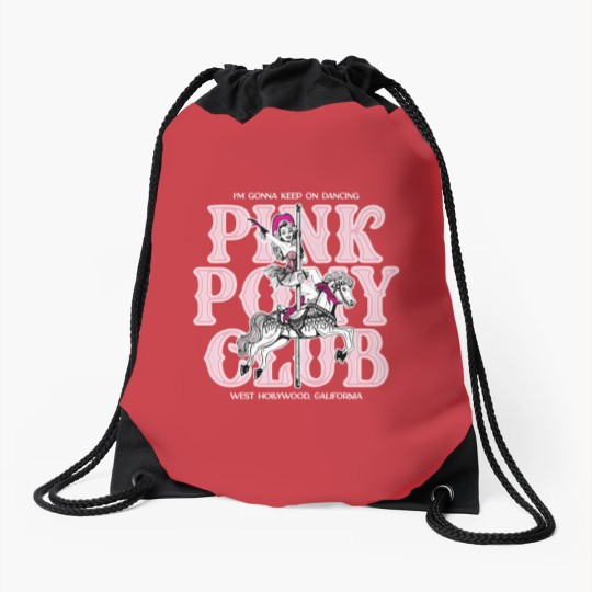 Discover Pink Pony Club Unisex Jersey Short Sleeve Drawstring Bags, Chappell Roan Fan Drawstring Bags